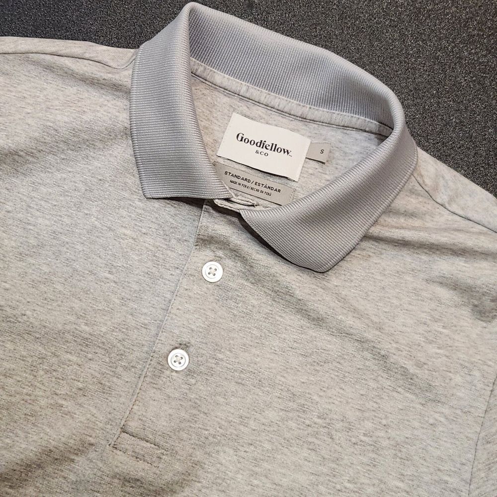 Goodfellow & Co Gray‎ Standard Polo Men's Size S Preppy Uniform Normcore